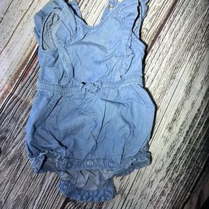 JANIE & JACK | BABY SLEEVELESS RUFFLE ROMPER 3-6 MONTHS